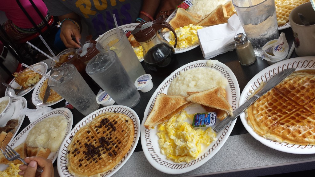 We all had a great breakfast at Waffle House lol.